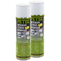Intensiv Citrusreiniger Spray Reinigerspray PETEC 2 X 500 ml