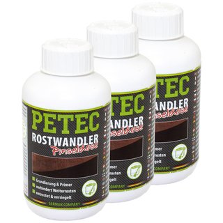 Rust converter stop primer rust protection bodywork protection PETEC 3 X 250 ml