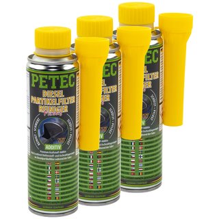 Dieselparticulatefilter Cleaner Diesel Additive PETEC 3 X 300 ml