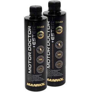 Engine Life Extender Additive Protection Petrol Diesel Engine Protection Sealant Mannol 2 X 450 ml