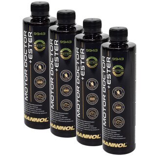 Engine Life Extender Additive Protection Petrol Diesel Engine Protection Sealant Mannol 4 X 450 ml