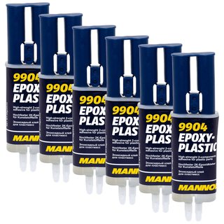 Two-component adhesive Twocomponentadhesive Epoxy- Plastic MANNOL 9904 6 X 30 g