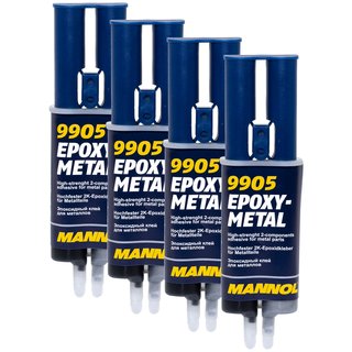 Zwei Komponenten Kleber Zweikomponentenkleber Epoxy- Metall MANNOL 9905 4 X 30 g