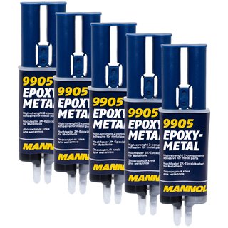 Zwei Komponenten Kleber Zweikomponentenkleber Epoxy- Metall MANNOL 9905 5 X 30 g