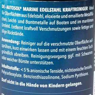 Marine Edelstahl Kraftreiniger Edelstahlreiniger Autosol 11 051700 500 ml Flasche