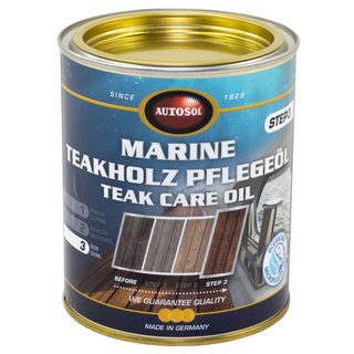 Marine teakwood careoil woodcareoil Autosol 11 015130 750 ml can