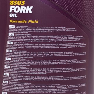 Forkoil Fork Oil MANNOL MN8303-1 10W 8 X 1 liter