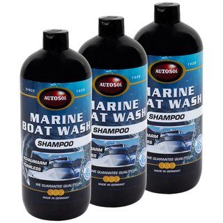 Marine Reiniger Boot Bootsreiniger schaumarm Autosol 11 015502 3 X 1 Liter