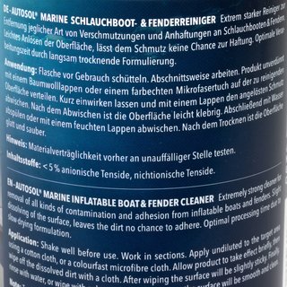 Marine Schlauchboot & Fender Reiniger Autosol 11 015610 2 X 500 ml Flasche