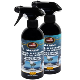Marine bird spiderdroppings remover Autosol 11 053900 2 X 500 ml bottle