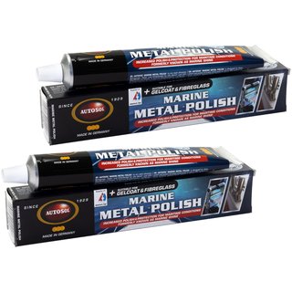 Marine metal polish metalpolish Autosol 01 001190 2 X 75 ml tube