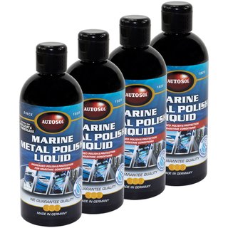 Marine Metall Politur Flssig Flssigpolitur Autosol 11 051210 4 X 250 ml Flasche