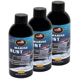 Marine Rust Ex Rustremover Autosol 11 054251 3 X 500 ml bottle