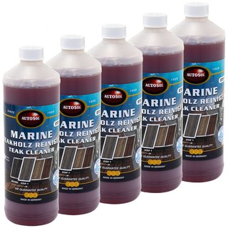 Marine Teakwood Cleaner Woodcleaner Autosol 11 015110 5 X 1 Liter Bottle