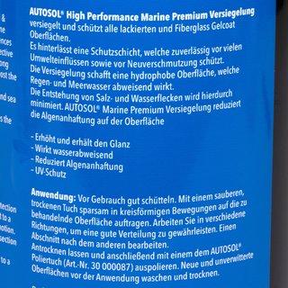 Marine Lack Versiegelung Premium Lackversiegelung Autosol 11 053200 6 X 1 Liter Flasche