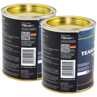Marine teakwood careoil woodcareoil Autosol 11 015130 2 X 750 ml can