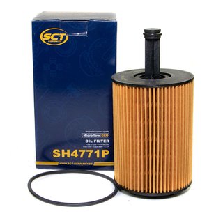 Engine Oil Set 5W-30 5 liters + oil filter SCT SH4771P + Oildrainplug 48871 + Airfilter SB2117