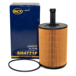 Engine Oil Set 5W-40 5 liters + oil filter SCT SH4771P + Oildrainplug 15374 + Airfilter SB2138
