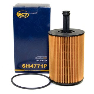 Engineoil set Favorit 15W50 API SL CF CF-4 5 liters + Oil Filter SH4771P + Oildrainplug 48871 + Airfilter SB2246