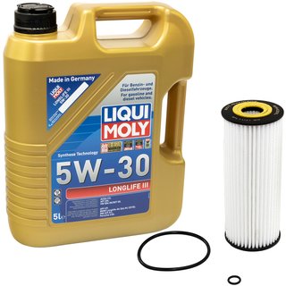 Motorl Set Longlife III 5W-30 LIQUI MOLY 5 Liter + lfilter SH420L