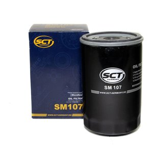 Engine Oil Set 5W-30 4 liters + oil filter SCT SM107 + Oildrainplug 03272 + Airfilter SB201