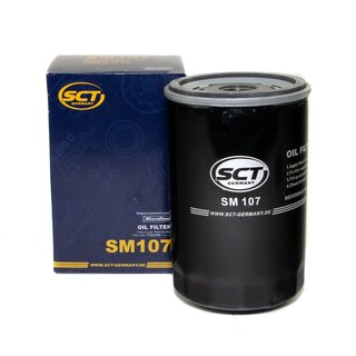 Engine Oil Set 5W-30 4 liters + oil filter SCT SM107 + Oildrainplug 03272 + Airfilter SB256