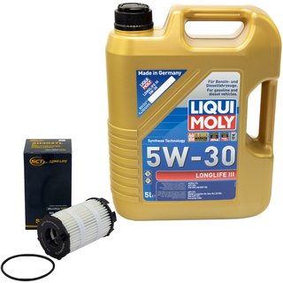 Engineoil set Longlife III 5W-30 Liqui Moly 5 liters + oilfilter SH4047L