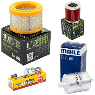 Maintenance package fuel filter + air filter + oil filter + spark plug