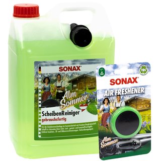 Windowcleaner Almsummer readyforuse 03225000 SONAX 5 liters + Air Freshener 03620410