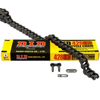 Chain set chain kit standard chain DID 428HD 132 links open with clip lock