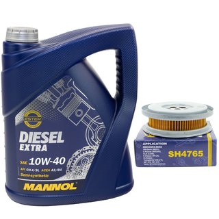 Engine oil set Diesel EXTRA 10W40 5 liters + oilfilter SH4765