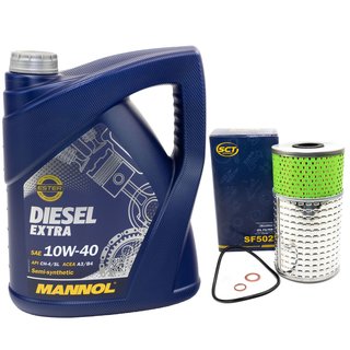 Engine oil set Diesel EXTRA 10W40 5 liters + oilfilter SF502