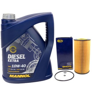 Engine oil set Diesel EXTRA 10W40 5 liters + oilfilter SH437P