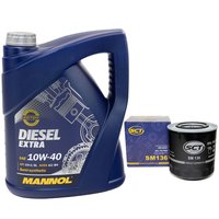 Engine oil set Diesel EXTRA 10W40 5 liters + oilfilter SM136