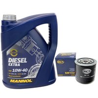 Engine oil set Diesel EXTRA 10W40 5 liters + oilfilter SM102