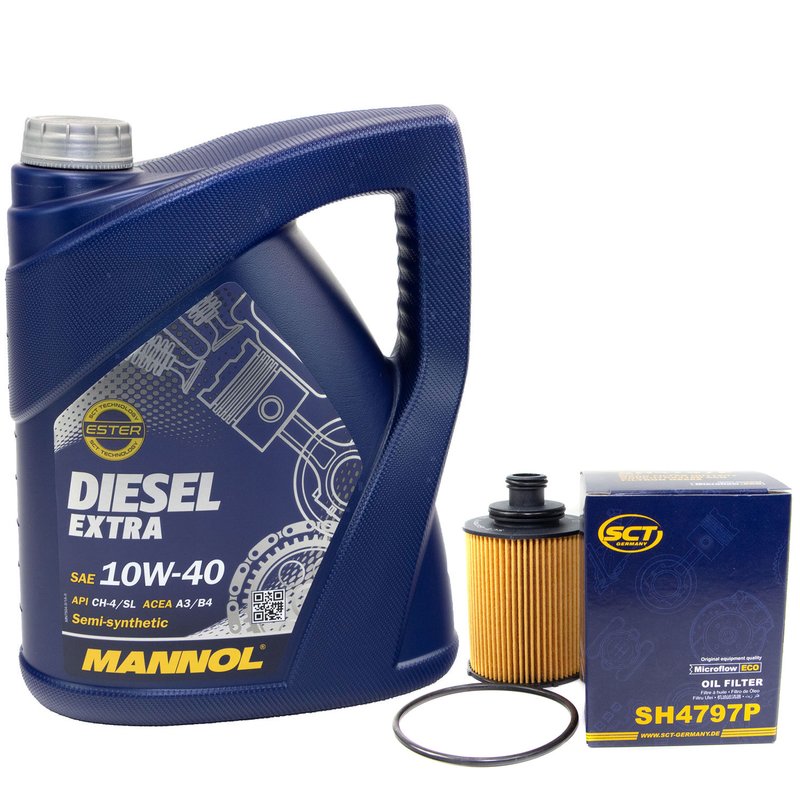 Service Motoröl Set Diesel 10W40 5 Liter + Ölfilter SH4797P onlin, 22,95 €