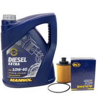 Engine oil set Diesel EXTRA 10W40 5 liters + oilfilter...