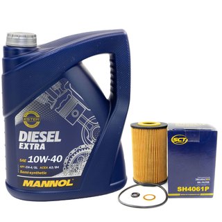 Engine oil set Diesel EXTRA 10W40 5 liters + oilfilter SH4797P