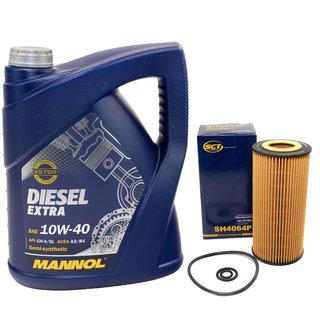 Engine oil set Diesel EXTRA 10W40 5 liters + oilfilter SH4064P