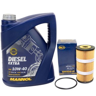 Engine oil set Diesel EXTRA 10W40 5 liters + oilfilter SH4081P