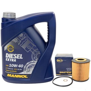 Engine oil set Diesel EXTRA 10W40 5 liters + oilfilter SH4789P