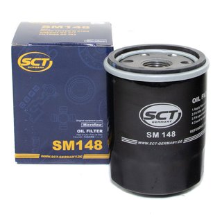 Engine Oil Set 20W-50 5 liters + oil filter SCT SM148 + Oildrainplug 30264 + Airfilter SB3250