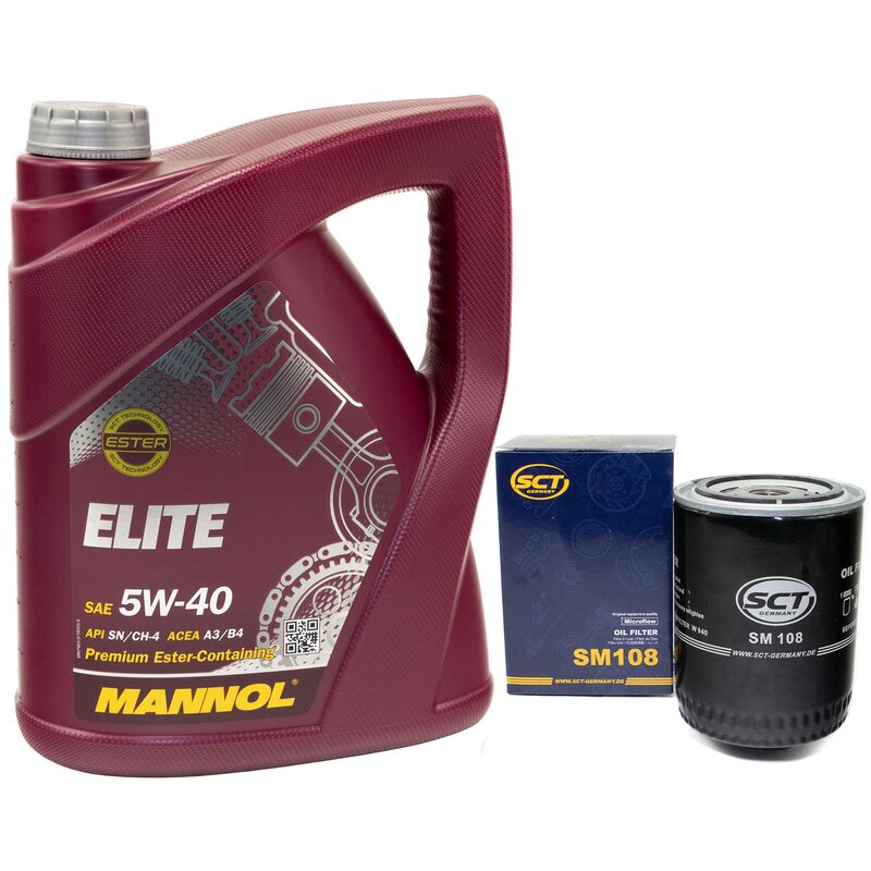 SCT Ölfilter + MANNOL Extreme 5W-40 + Motor Doktor