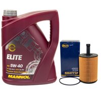 Motoroil set 5W40 5 Liter + oil filter SH4771P