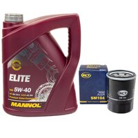 Motoroil set 5W40 5 Liter + oil filter SM104