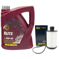 Motoroil set 5W40 5 Liter + oil filter SH4096L