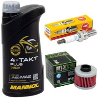 Maintenance Set oil 1L + oil filter + spark plug