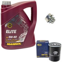 Engine Oil Set 5W40 5 liters + Oilfilter SCT SM 104 +...