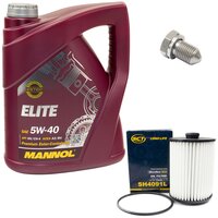 Engine Oil Set 5W40 5 liters + Oilfilter SCT SH 4091 L +...