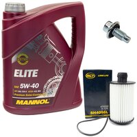 Engine Oil Set 5W40 5 liters + Oilfilter SCT SH 4096 L +...